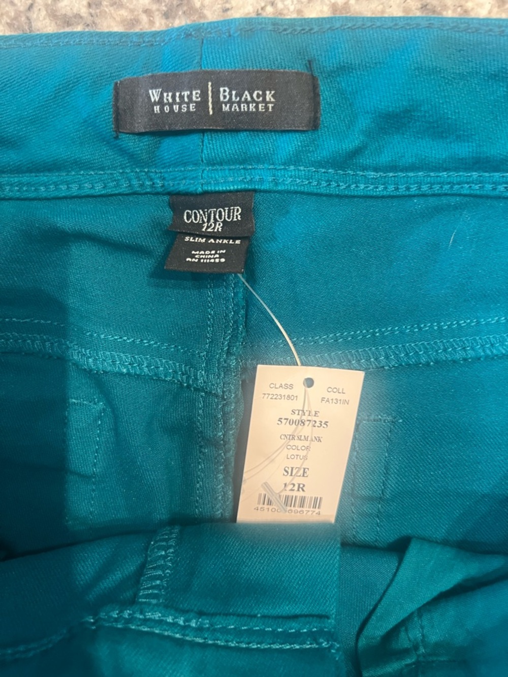 White House Black Market Teal Slim Ankle Contour Women’s Jeans - Picture 3 of 7